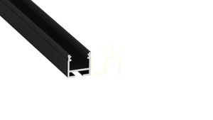 LUMINES profile type FLEXA black lacquered 1 m small 0