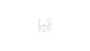 LUMINES profile type FLEXA raw 1 m small 1