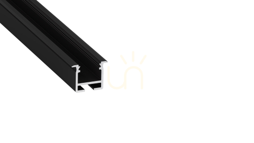 Check LUMINES profile type inFLEXA black lacquered 1 m