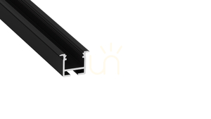 LUMINES profile type inFLEXA black lacquered 2 m small 0