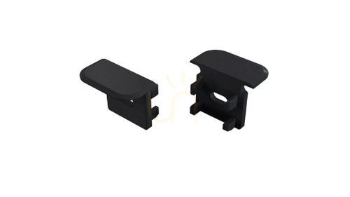 Check Lumines inFLEXA Aluminium End Cap for LED Profile black, with cable hole