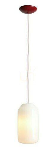 Check Pendant Lamp Aldex Flask Cherry M Glass Metal 19 cm 8500G15_M