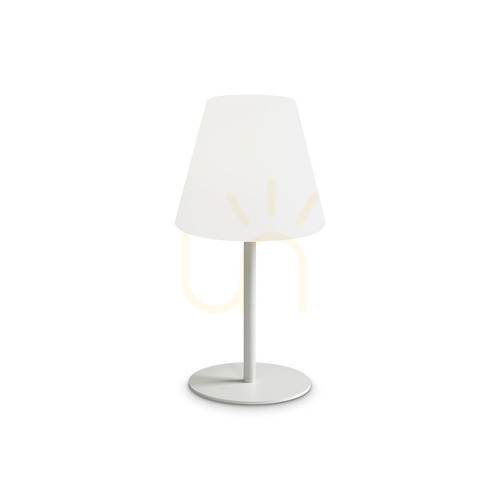 Check Table Lamp Ideallux Arcadia 365756 White 28 cm E27 IP44