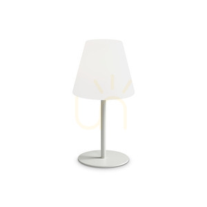 Table Lamp Ideallux Arcadia 365756 White 28 cm E27 IP44 small 0