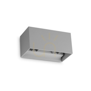 Outdoor Wall Lamp Ideallux ATOM 366890 Anthracite 20 cm IP54 4000K small 0