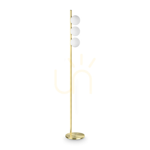 Check Standing Lamp Ideallux Binomio Brass 3-Light 25 cm 353265