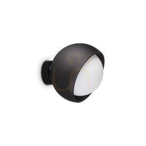 Wall Light Ideallux Bloom 366562 Black Glass 17 cm E27 small 0