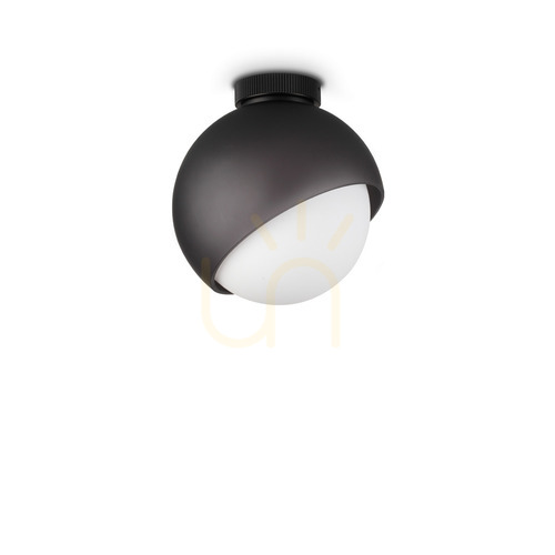 Check Plafon sufitowy Ideal Lux Bloom 366586 czarny 22 cm E27