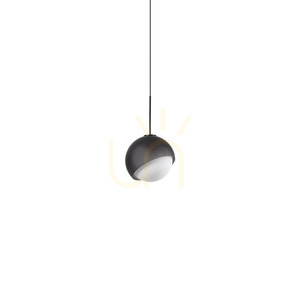 Pendant Light Ideallux Bloom Black Glass 11.5 cm 366630 small 0