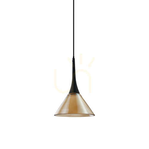 Check Pendant Light Ideallux Cocktail Amber Glass 15 cm 353623