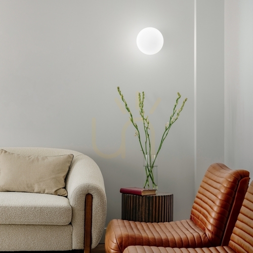 Check Wall Light Ideallux COTTON White 20 cm 352336