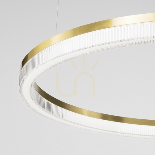 Check Pendant Light Ideallux Crown Black LED 60 cm 365008