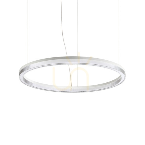 Check Pendant Light Ideallux CROWN White 80 cm LED 43W 339146