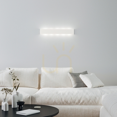 Check Wall Light Ideallux Delta 366760 White Aluminum 83 cm 6xG9