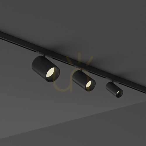 Check Track Light Ideallux DEVA Black 4000K LED 2.5W 370170