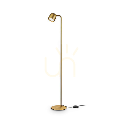 Check Floor Lamp Ideallux DODO Brass Metal GX53 118 cm 352152