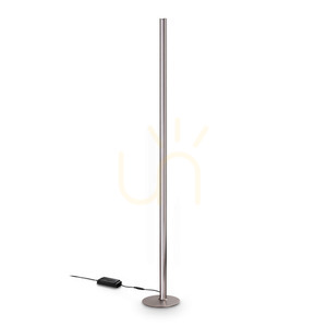 Standing Lamp Ideallux Dorica Grey LED 50W Dimmable 190 cm 366210 small 0