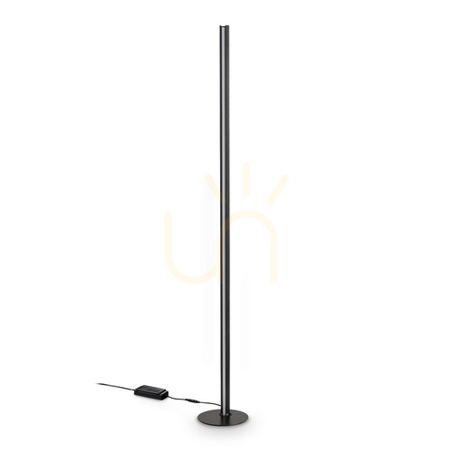 Check Standing Lamp Ideallux Dorica Black LED 50W 190 cm 366128