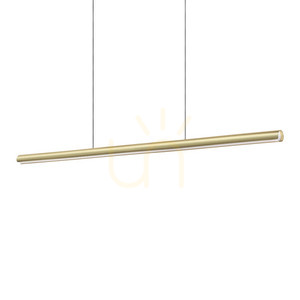 Pendant Light Ideallux Dorica Brass LED 140 cm 366449 small 0