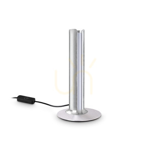 Table Lamp Ideallux DORICA Silver LED 8W Dimmable 13 cm 354149 small 0