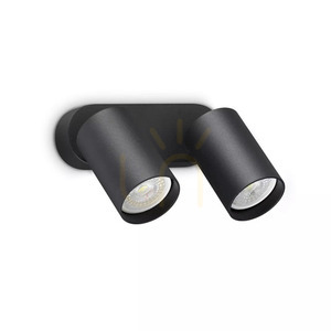 Wall Light Ideallux Dynamite White Round GU10 2-Light 16.5 cm 367378 small 1