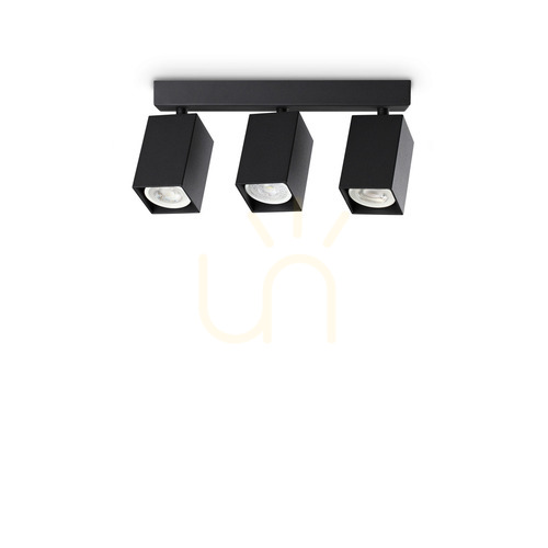 Check Plafon sufitowy Ideallux Dynamite 371276 czarny 3xGU10 27,5 cm