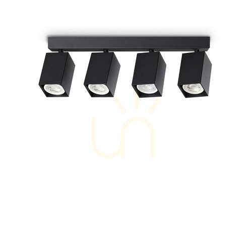 Check Plafon Ideallux Dynamite 371368 czarny 4xGU10 38,5 cm