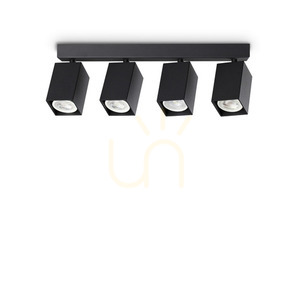 Plafon Ideallux Dynamite 371368 czarny 4xGU10 38,5 cm small 0