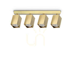 Plafon sufitowy Ideallux Dynamite 371375 mosiądz 4xGU10 38,5 cm small 0