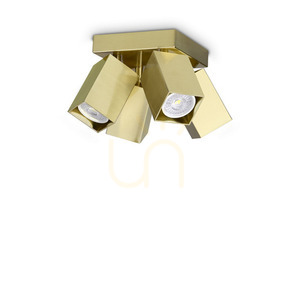 Plafon Ideallux Dynamite 371320 mosiądz 4xGU10 13,5 cm small 0
