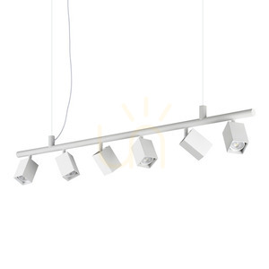 Pendant Light Ideallux Dynamite White 6-Light 115.5 cm 367460 small 0