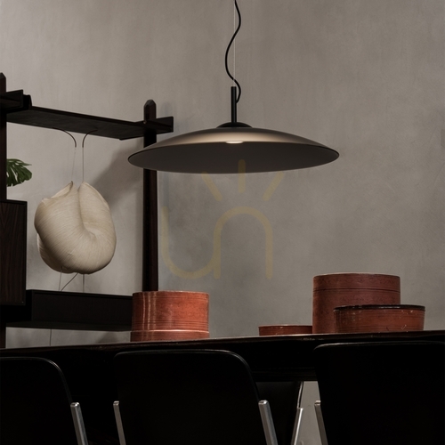 Check Pendant Light Ideallux Eclipse White Glass Metal 60 cm 338767