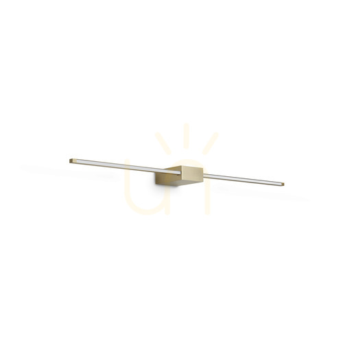 Check Wall Light Ideallux Essence Brass LED 12W 3000K 75 cm 371689
