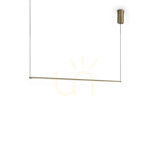 Check Pendant Light Ideallux Essence Brass LED 115 cm 3000K 371795