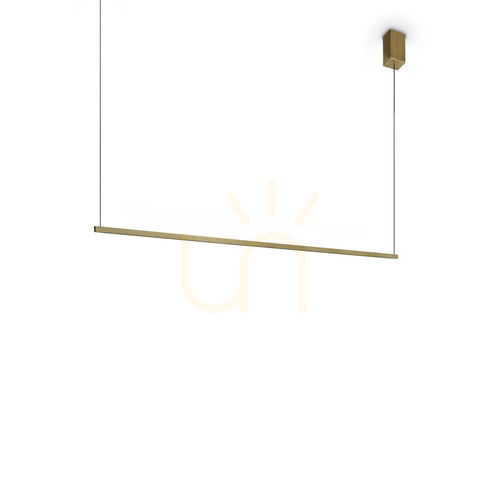 Check Pendant Light Ideallux Essence Brass LED 115 cm 3000K 371856