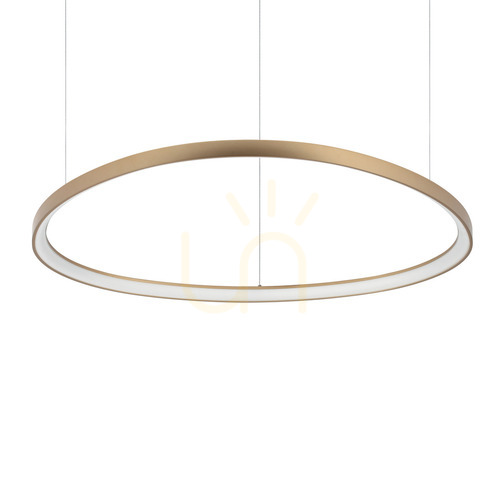 Check Pendant Light Ideallux Gemini Brass LED 105 cm 4000K 372235