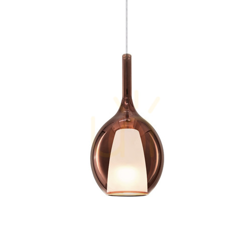 Check Pendant Light Ideal Lux Kalique Copper 18 cm E27 360027