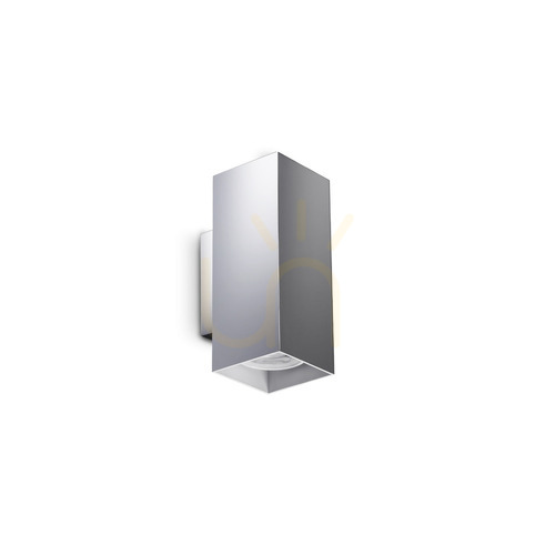 Check Wall Light Ideallux Look Chrome Up Down GU10 2-Light 370255
