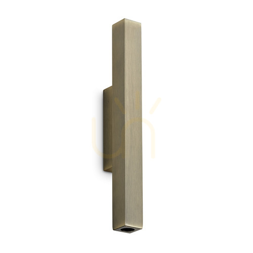 Check Wall Light Ideallux Look Brass LED 3000K 2-Light 30 cm 353364