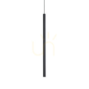 Pendant Light Ideallux Look Black Glass Metal 8 cm 3000K 351636 small 0