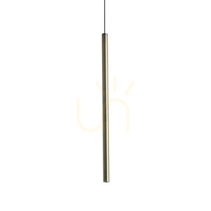 Pendant Light Ideallux LOOK Brass Glass 8 cm 3000K 371054 small 0