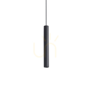 Pendant Light Ideallux Look Black 6 cm 3000K 371078 small 0