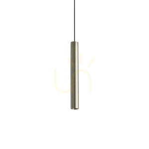 Pendant Light Ideallux Look Brass Glass LED 6 cm 3000K 371108 small 0