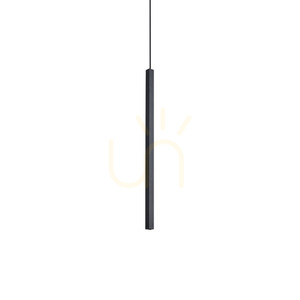 Pendant Light Ideal Lux Look Black Glass Metal 8 cm 3000K 351650 small 0