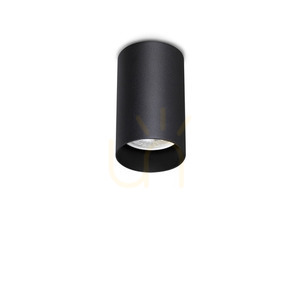 Plafon sufitowy Ideallux LOOK 353821 czarny GU10 6 cm small 0