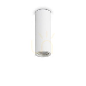 Plafon sufitowy Ideallux LOOK 355740 GU10 7x20 cm gipsowy small 0