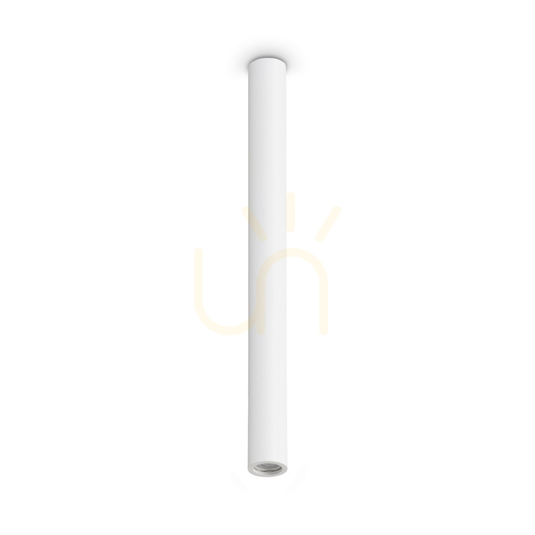 Plafon Ideallux LOOK 355757 GU10 1x28W okrągły gipsowy 7x75 cm