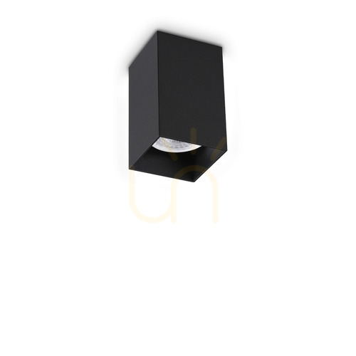 Check Plafon sufitowy Ideallux LOOK 353845 czarny GU10 6 cm