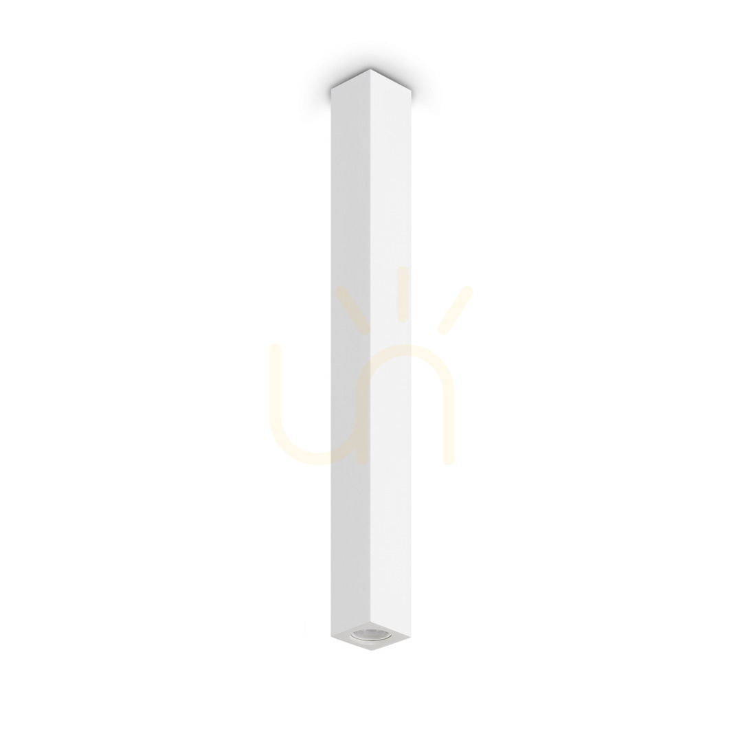 Plafon sufitowy Ideallux Look 371535 GU10 7x75 cm gips aluminium