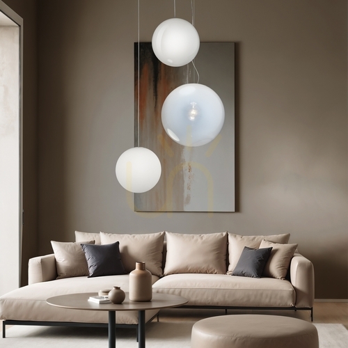 Check Pendant Light Ideallux MAPA Silver Cylinder 5 cm 371733